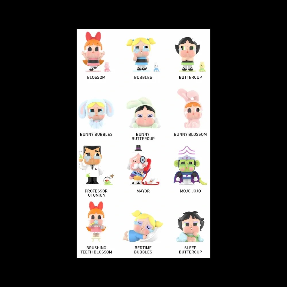 Pop Mart CryBaby x Powerpuff Girls Series Vinyl Figures Blind Box Whole Set - HypeFly India View 2