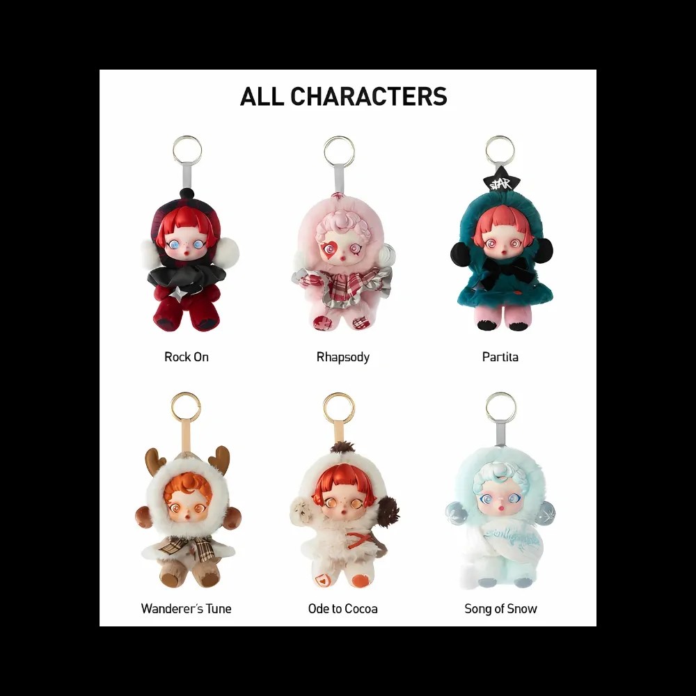 Pop Mart SKULLPANDA Winter Symphony Series Vinyl Face Plush Pendant Sealed Case (6 Blind Box) - HypeFly India View 2
