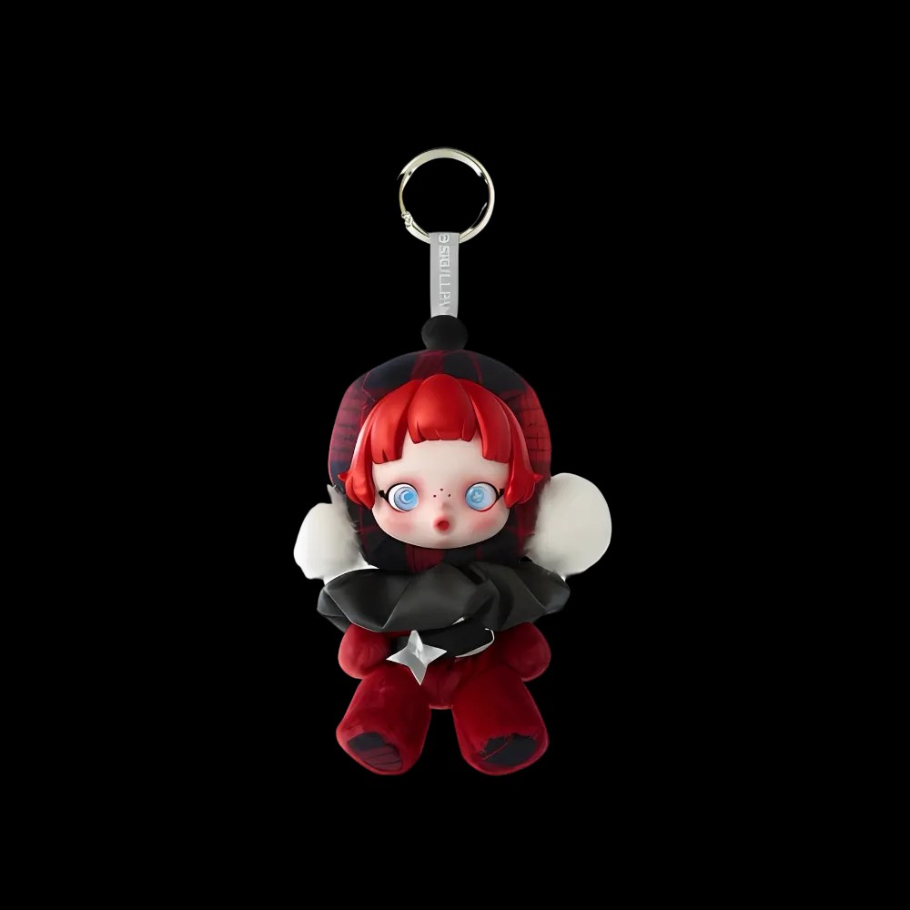 Pop Mart Skullpanda Winter Symphony Series Vinly Plush Pendant "Rock On" - HypeFly India View 1