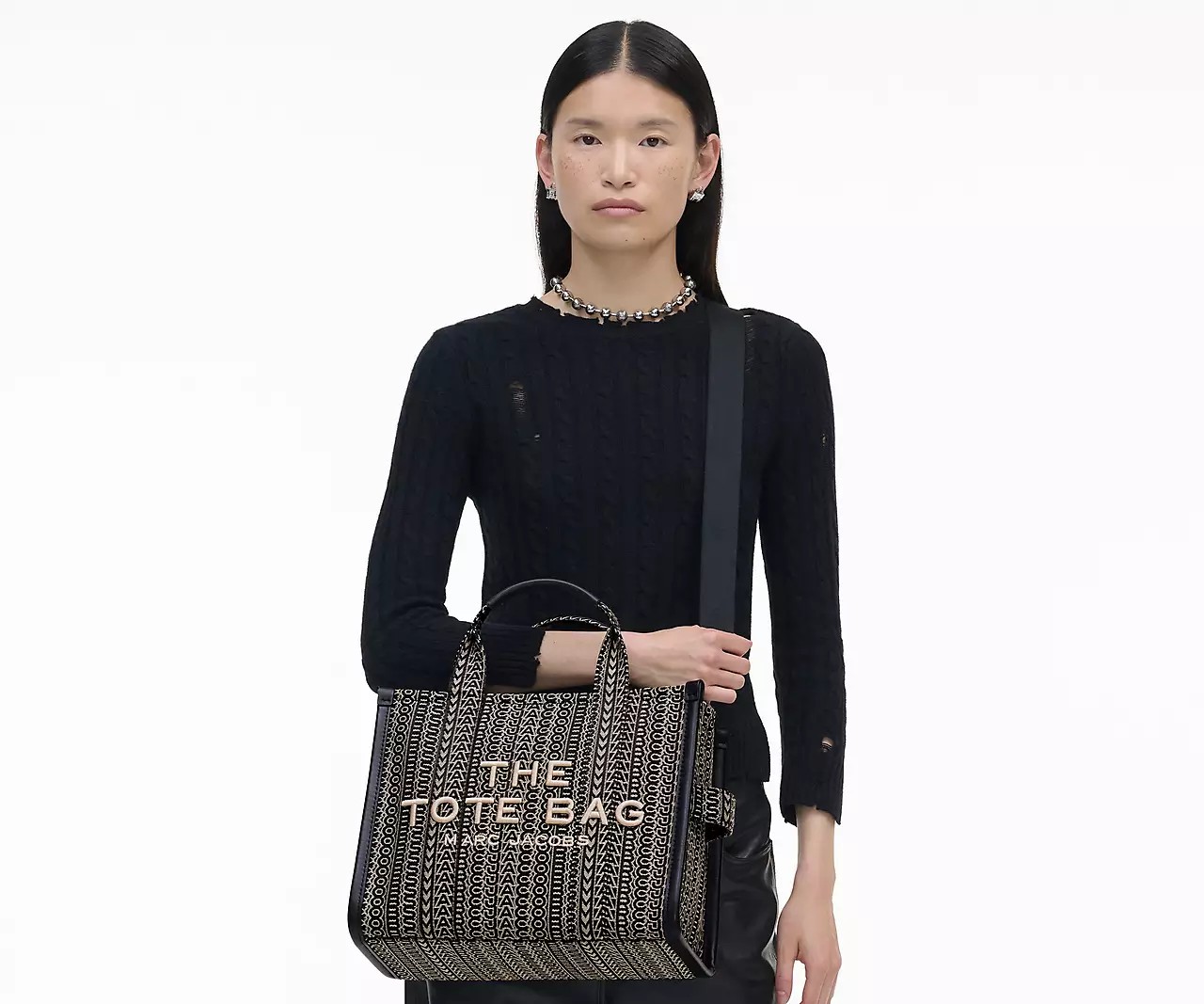 Marc Jacobs The Monogram Jacquard Medium Tote Bag - HypeFly India View 4