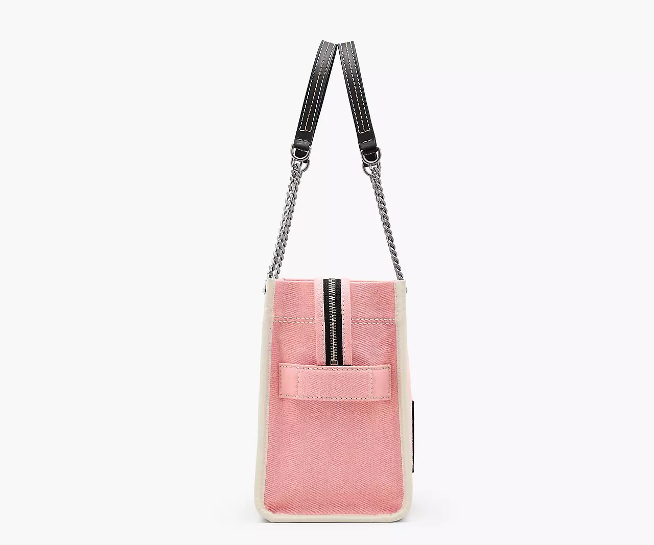 Marc Jacobs The Denim Chain Medium Tote Bag 'Ribbon Pink' - HypeFly India View 4