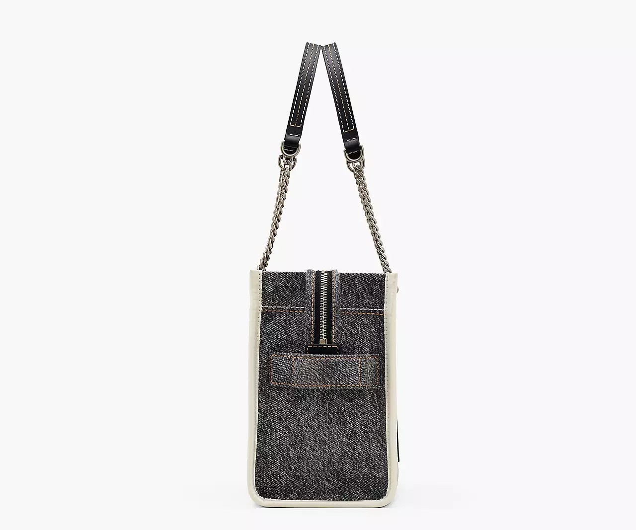 Marc Jacobs The Denim Chain Medium Tote Bag 'Black Wash' - HypeFly India View 4