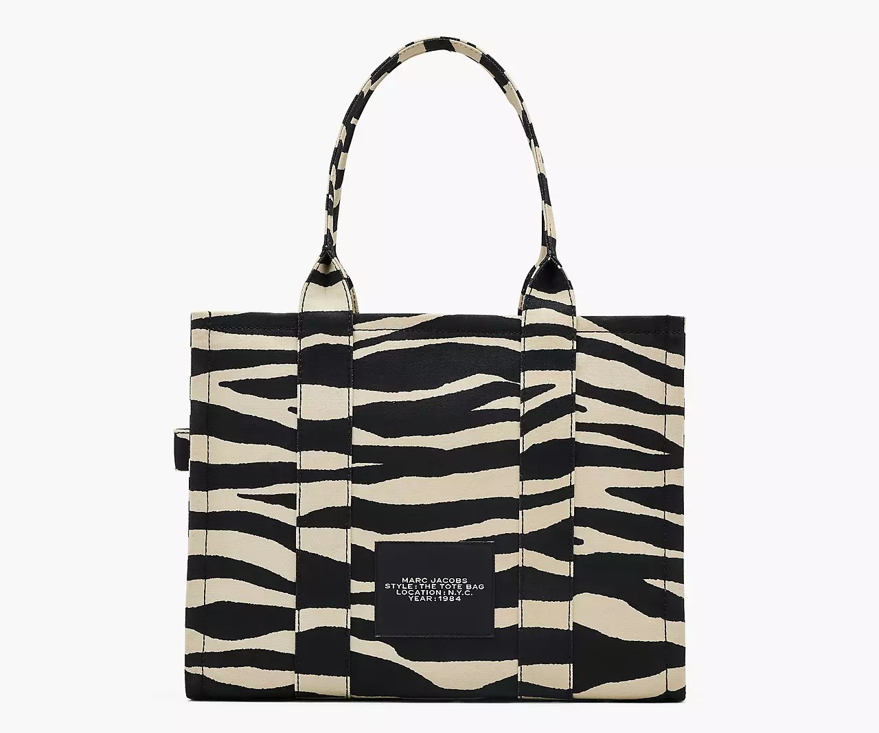 Marc Jacobs The Zebra Canvas Large Tote Bag - HypeFly India View 2