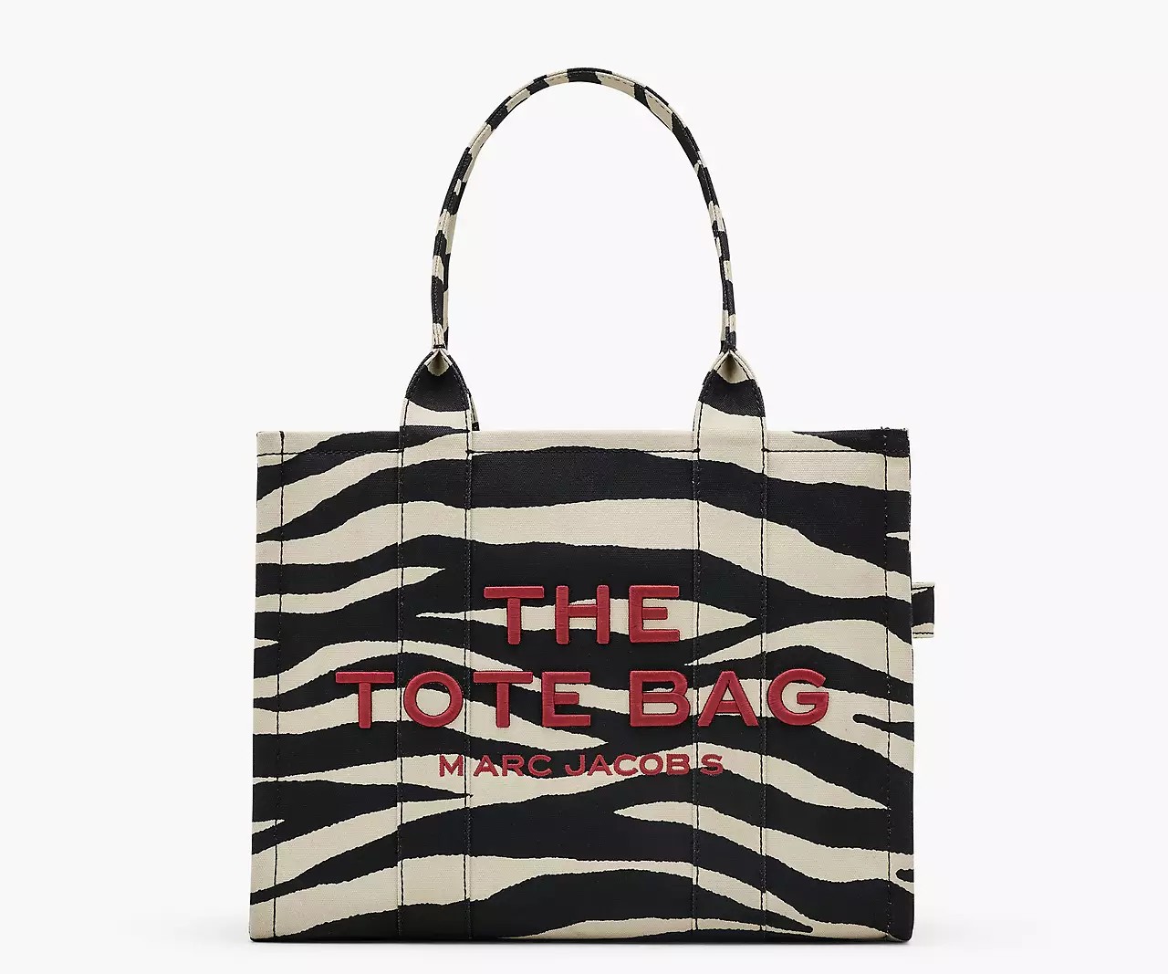 Marc Jacobs The Zebra Canvas Large Tote Bag - HypeFly India View 1