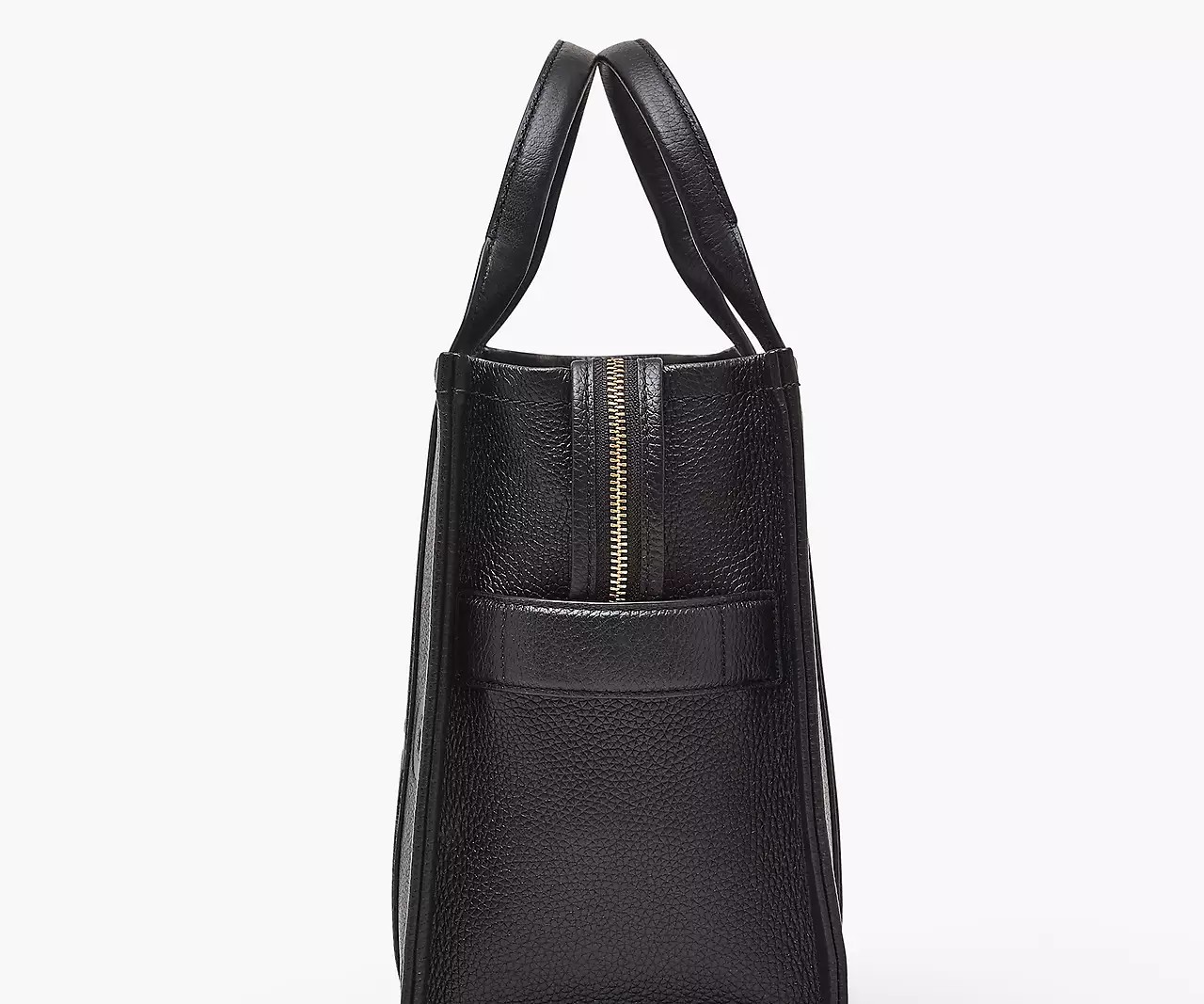 Marc Jacobs The Leather Medium Tote Bag 'Black' - HypeFly India View 4