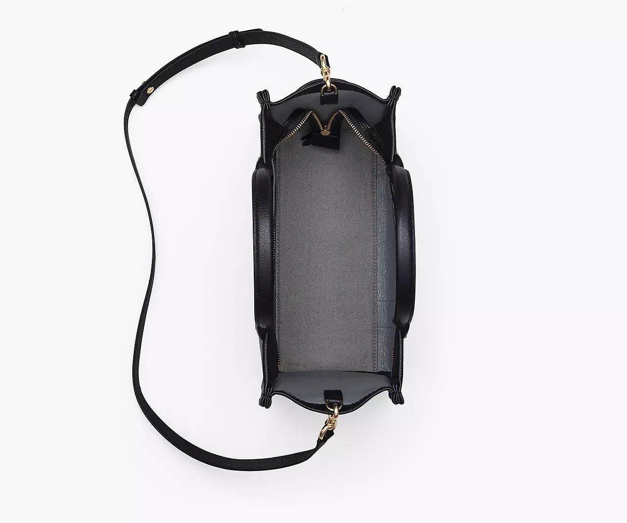 Marc Jacobs The Leather Medium Tote Bag 'Black' - HypeFly India View 5