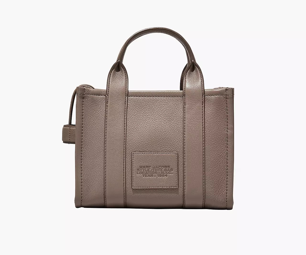 Marc Jacobs The Leather Medium Tote Bag 'Cement' - HypeFly India View 2