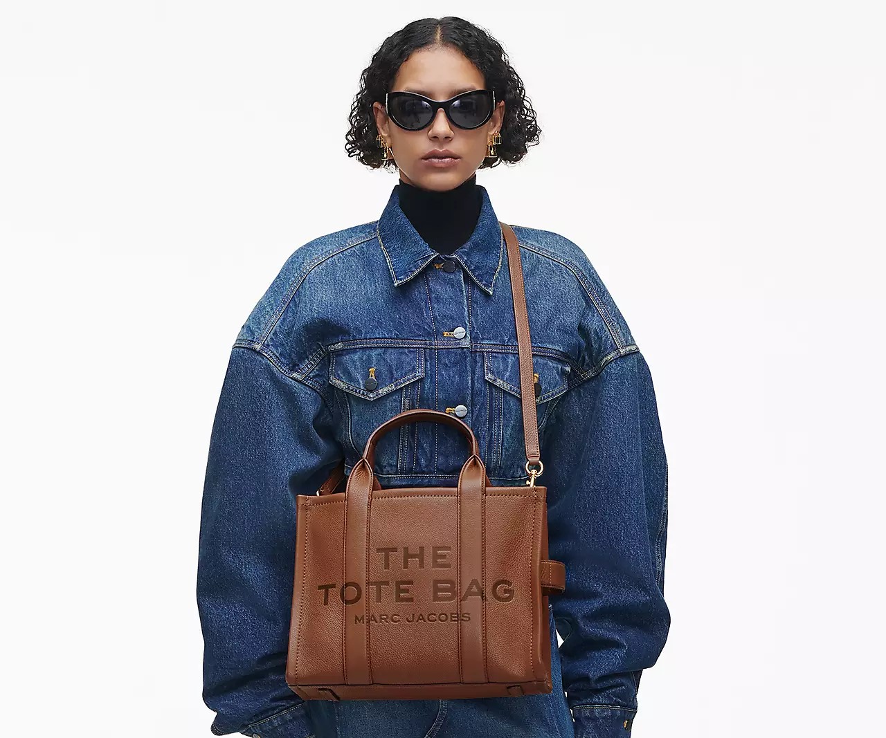 Marc Jacobs The Leather Medium Tote Bag 'Argan Oil' - HypeFly India View 4