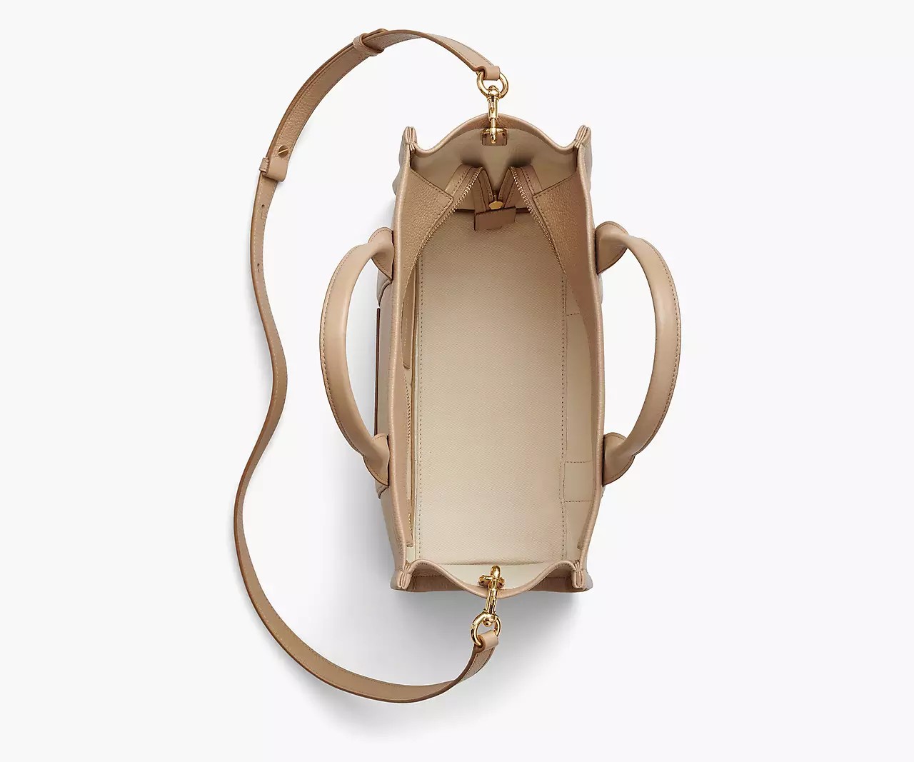 Marc Jacobs The Leather Medium Tote Bag 'Camel' - HypeFly India View 5