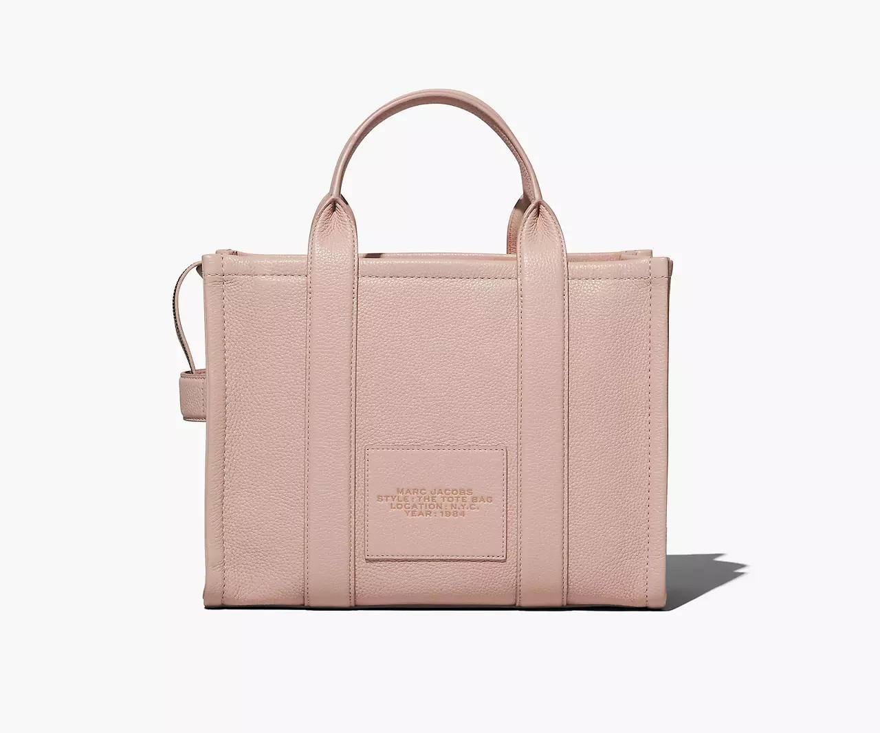 Marc Jacobs The Leather Medium Tote Bag 'Rose' - HypeFly India View 2