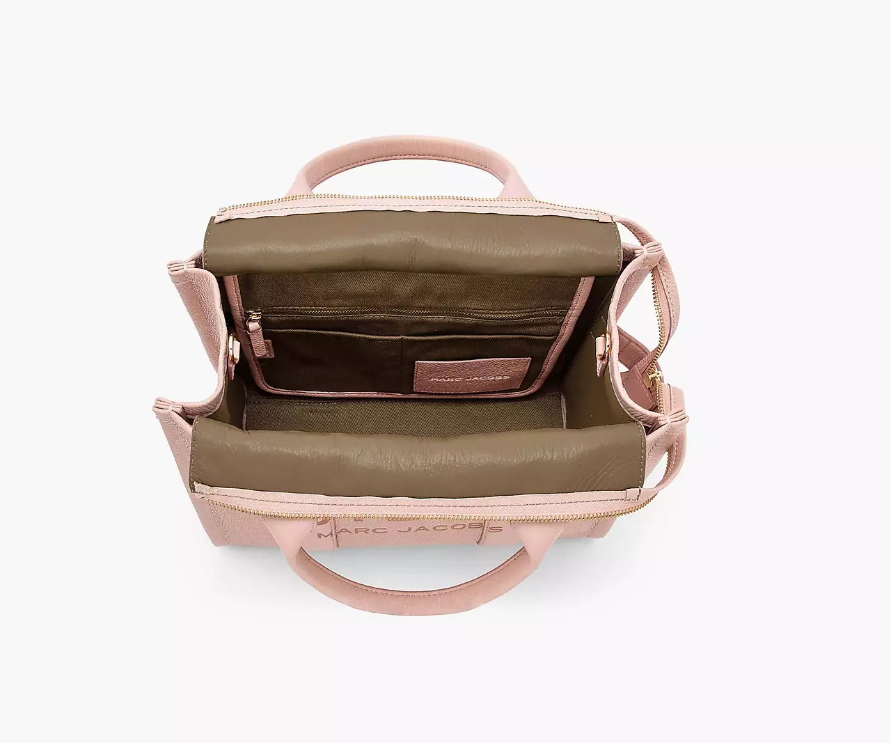 Marc Jacobs The Leather Medium Tote Bag 'Rose' - HypeFly India View 4