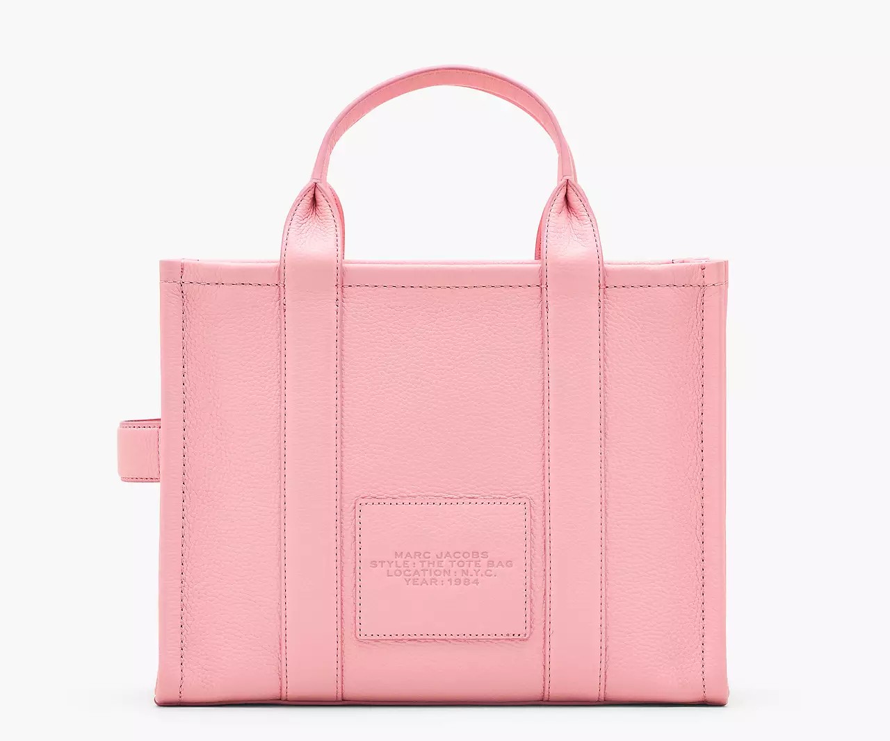 Marc Jacobs The Leather Medium Tote Bag 'Ribbon Pink' - HypeFly India View 3