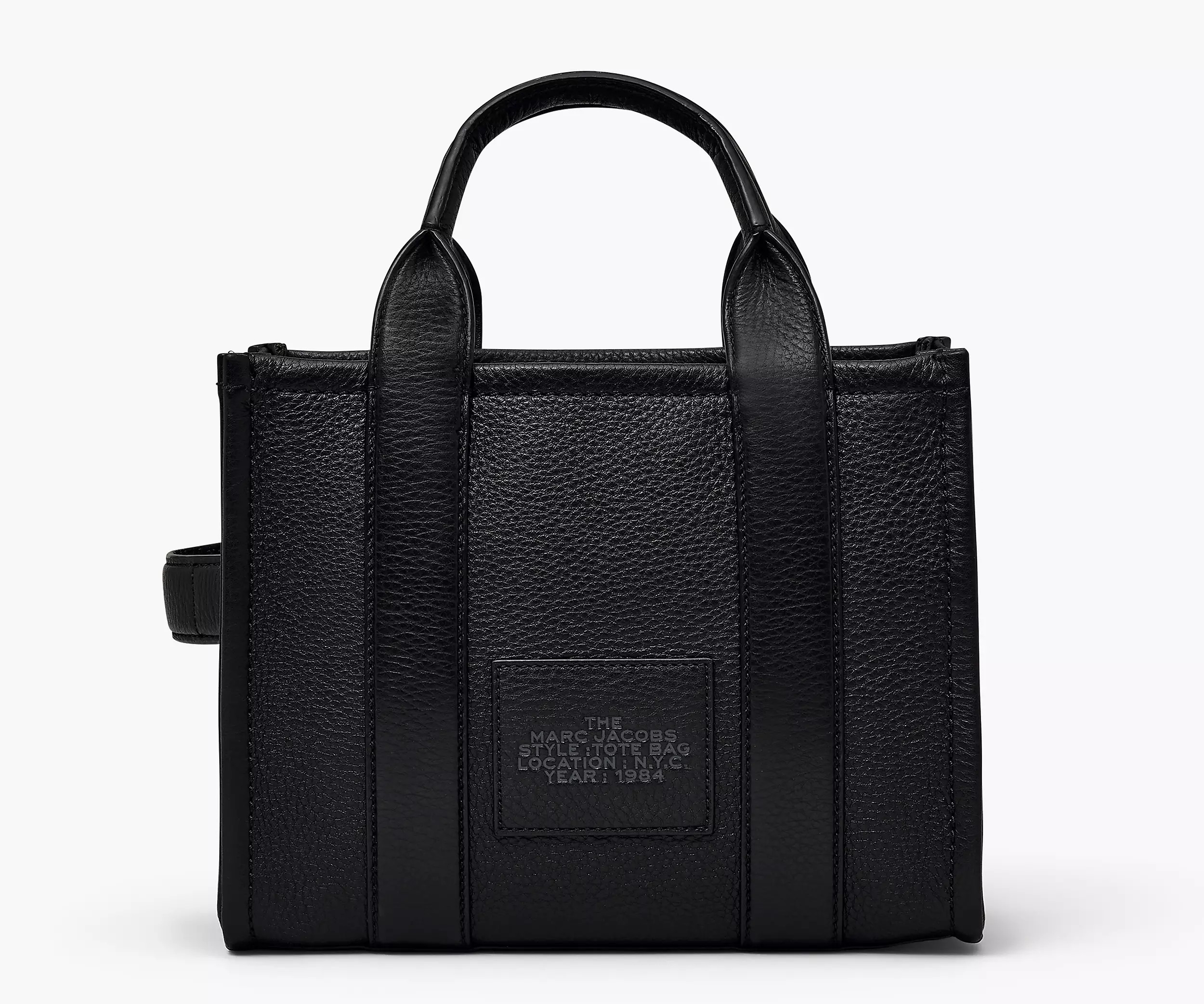 Marc Jacobs The Leather Small Tote Bag 'Black' - HypeFly India View 2