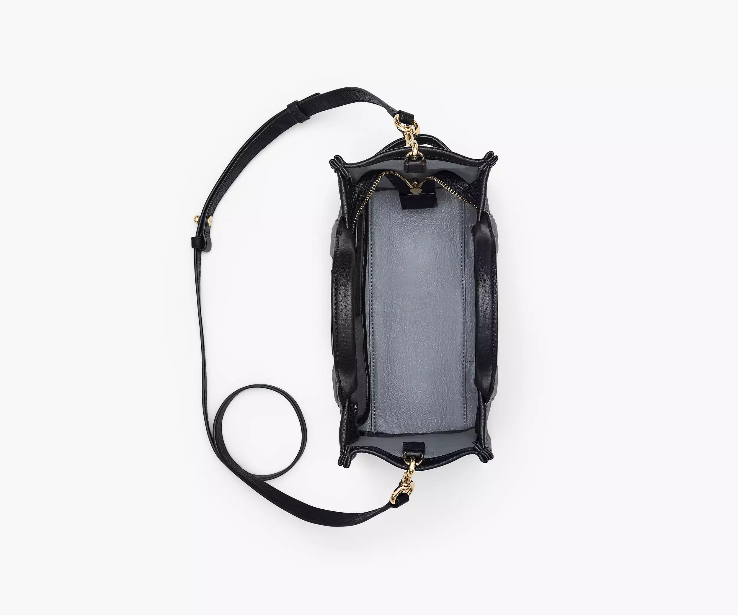 Marc Jacobs The Leather Small Tote Bag 'Black' - HypeFly India View 5