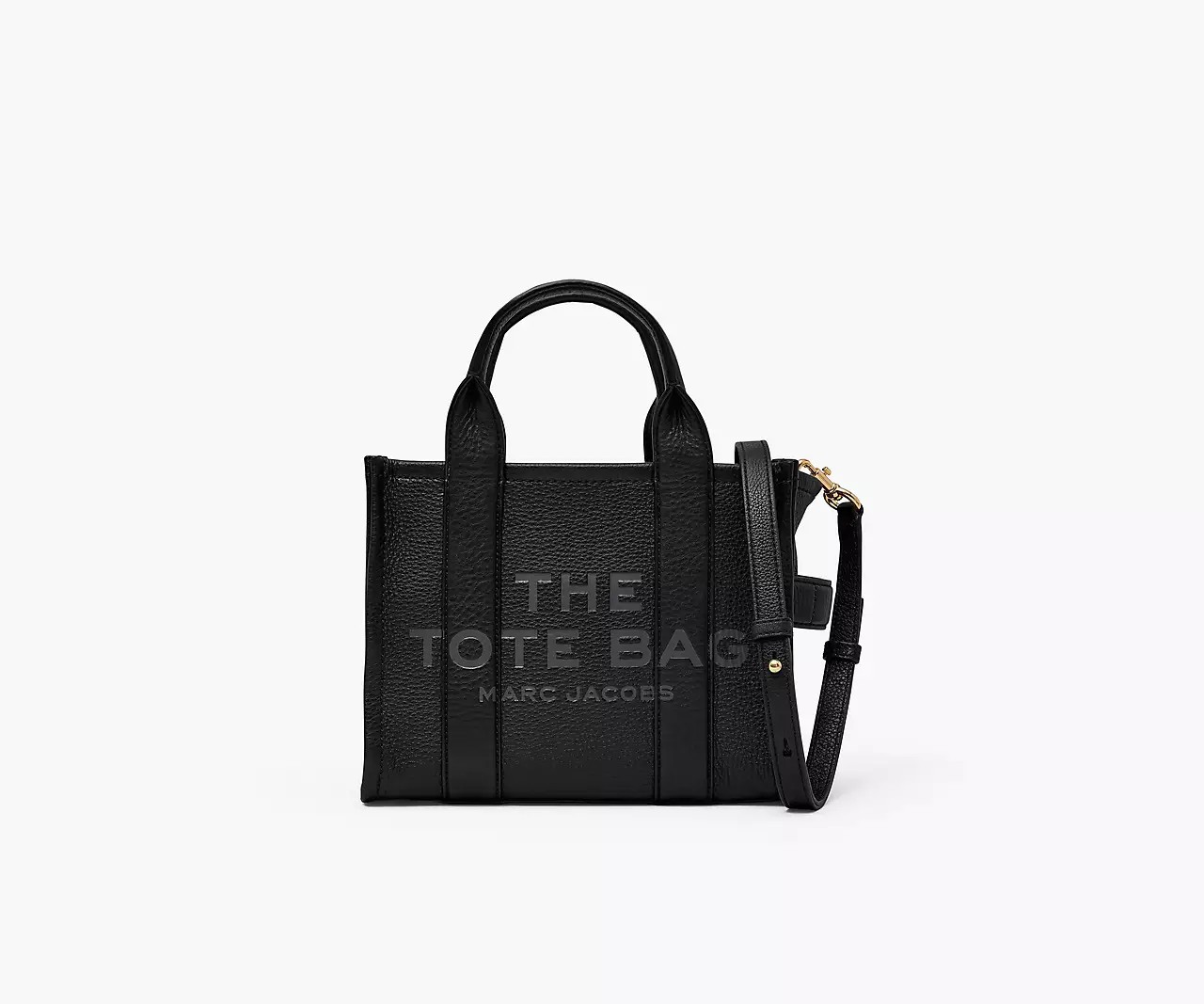 Marc Jacobs The Leather Small Tote Bag 'Black' - HypeFly India View 1