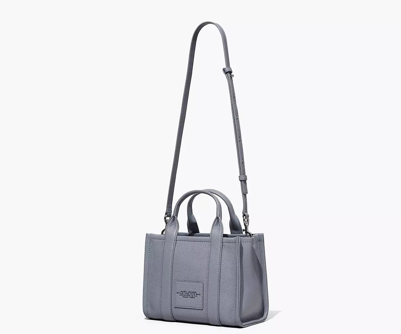 Marc Jacobs The Leather Small Tote Bag 'Wolf Grey' - HypeFly India View 1