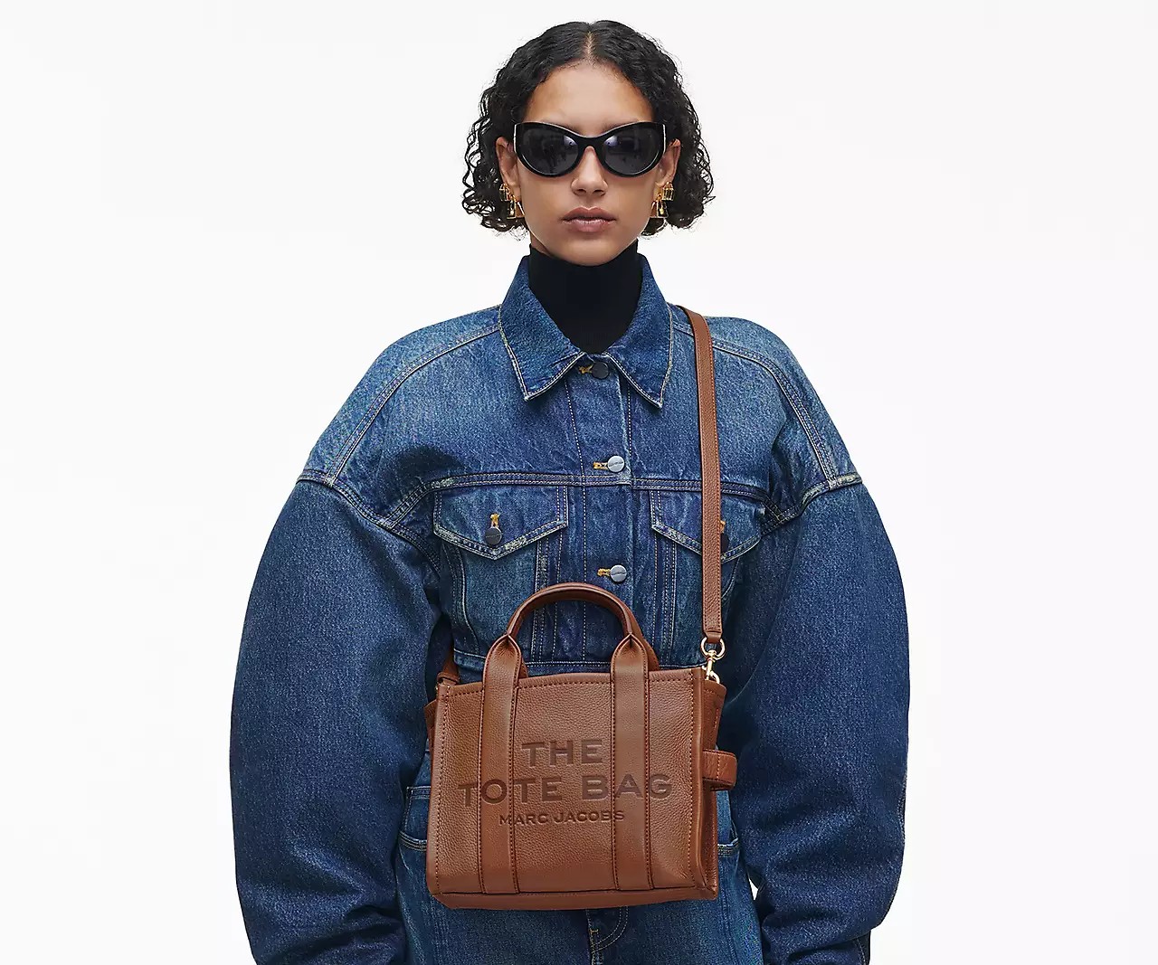 Marc Jacobs The Leather Small Tote Bag 'Argan Oil' - HypeFly India View 5