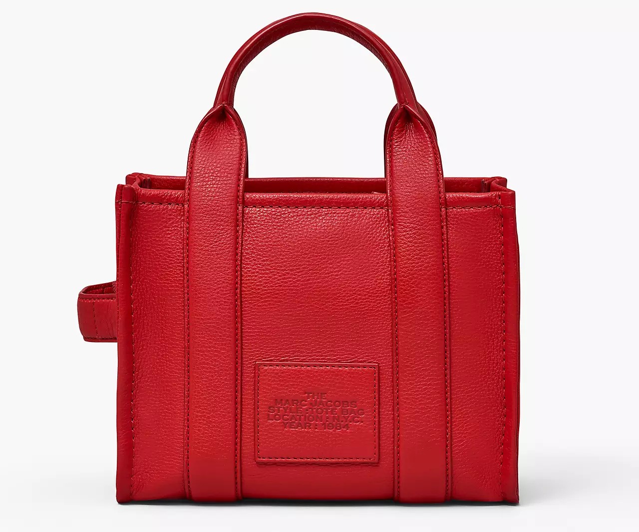 Marc Jacobs The Leather Small Tote Bag 'True Red' - HypeFly India View 2