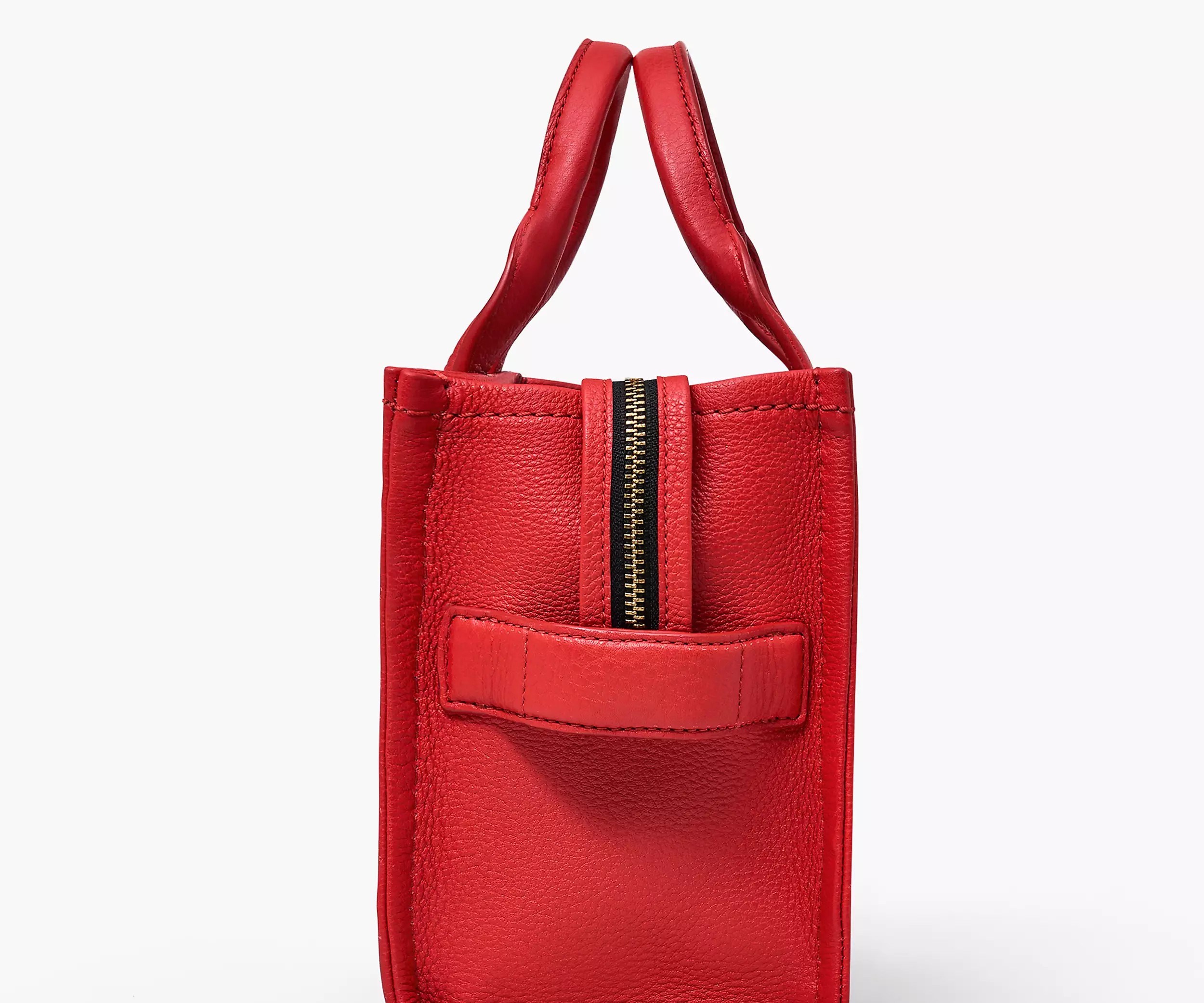 Marc Jacobs The Leather Small Tote Bag 'True Red' - HypeFly India View 4