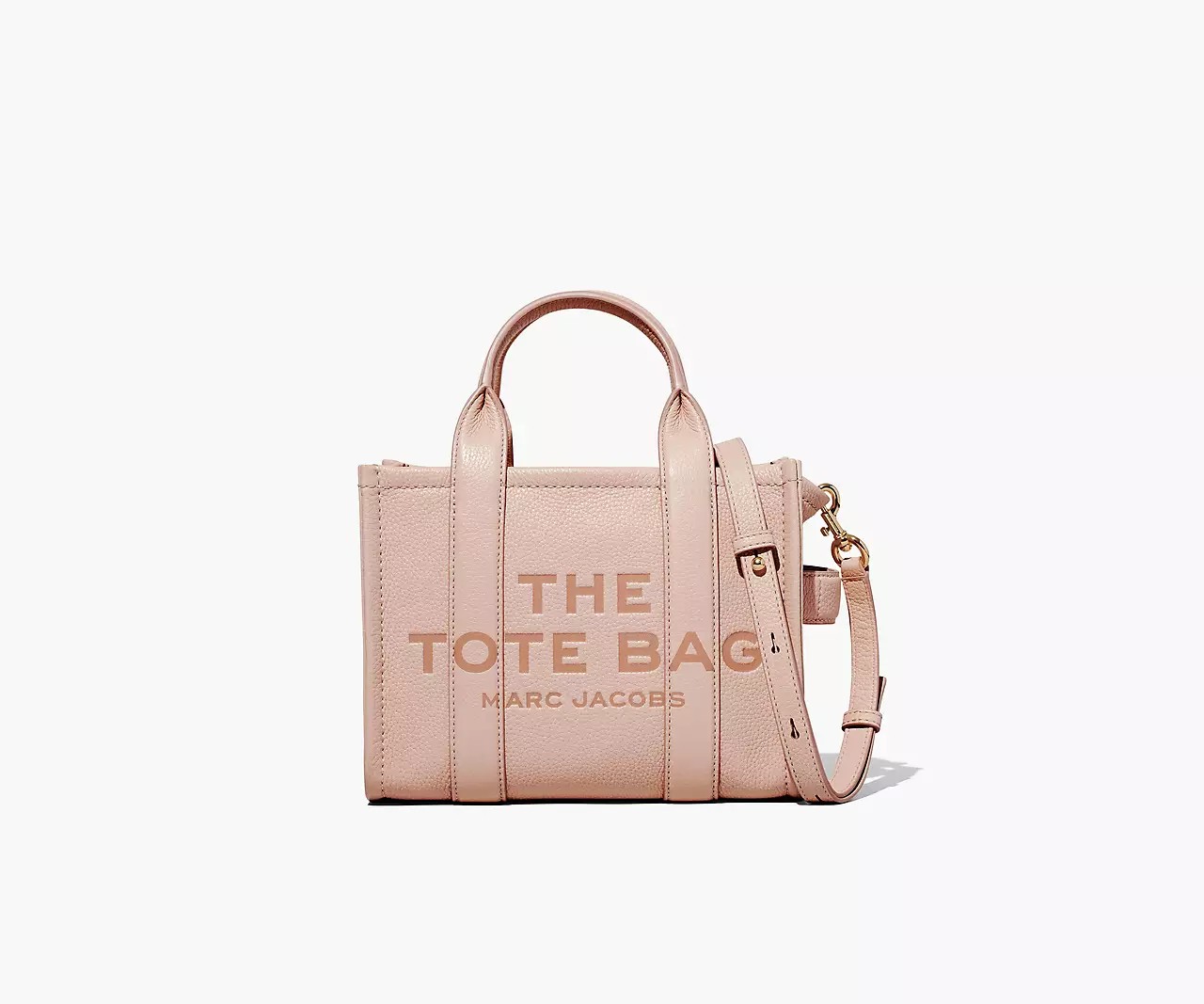 Marc Jacobs The Leather Small Tote Bag 'Rose' - HypeFly India View 1