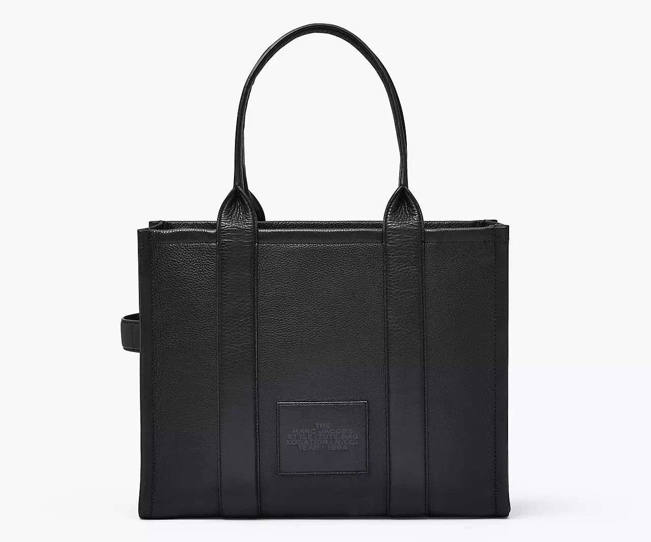 Marc Jacobs The Leather Large Tote Bag 'Black' - HypeFly India View 2
