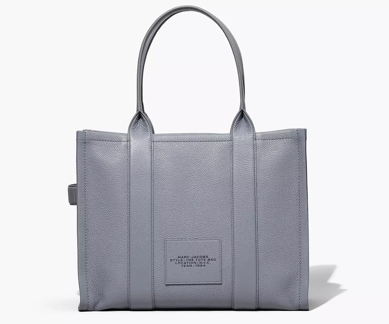 Marc Jacobs The Leather Large Tote Bag 'Wolf Grey' - HypeFly India View 2