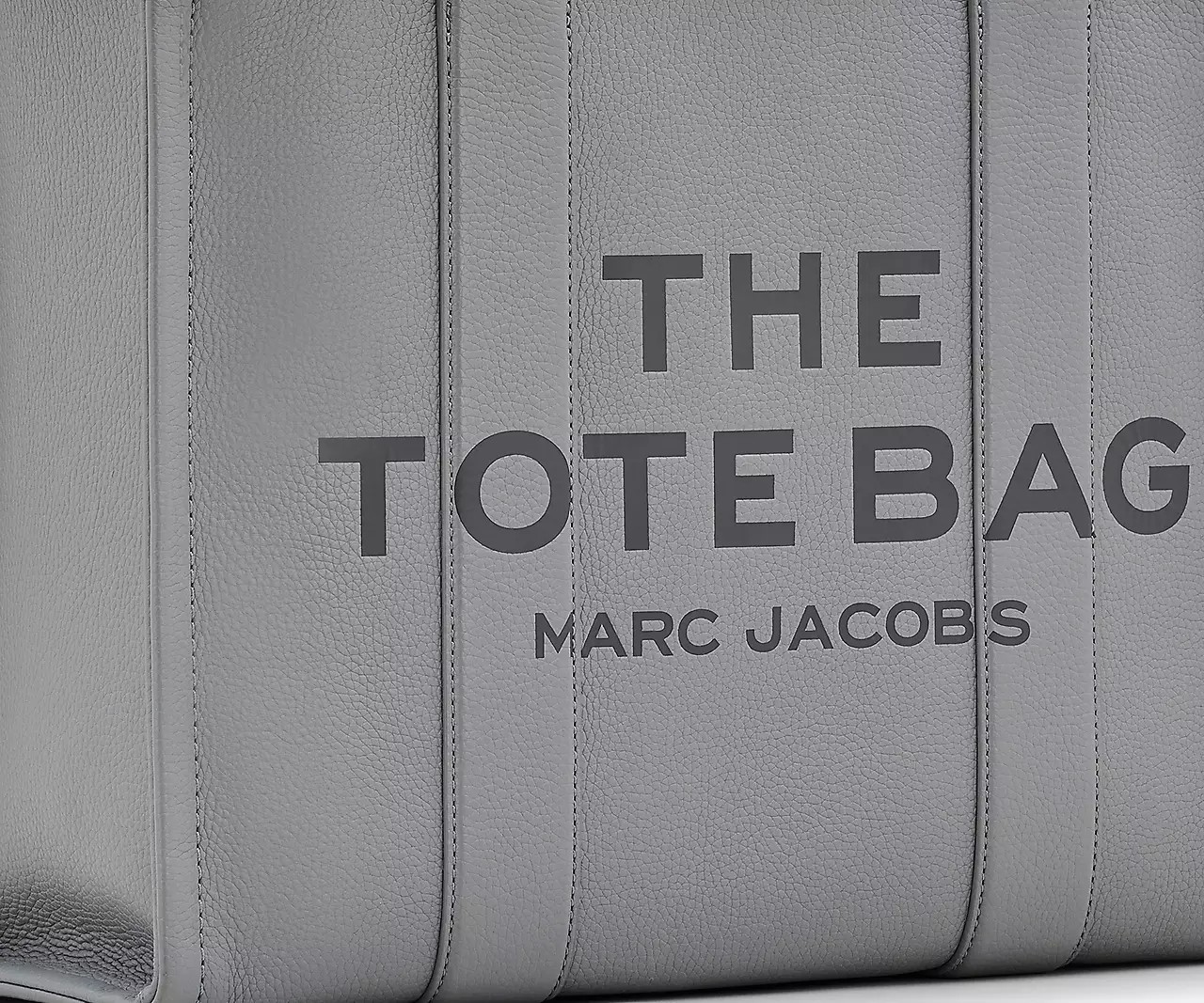 Marc Jacobs The Leather Large Tote Bag 'Wolf Grey' - HypeFly India View 3