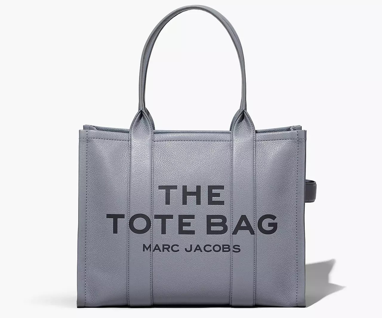 Marc Jacobs The Leather Large Tote Bag 'Wolf Grey' - HypeFly India View 1