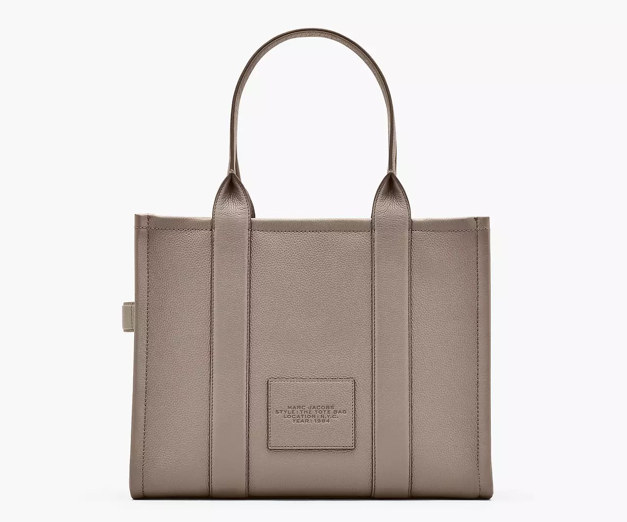 Marc Jacobs The Leather Large Tote Bag 'Cement' - HypeFly India View 2