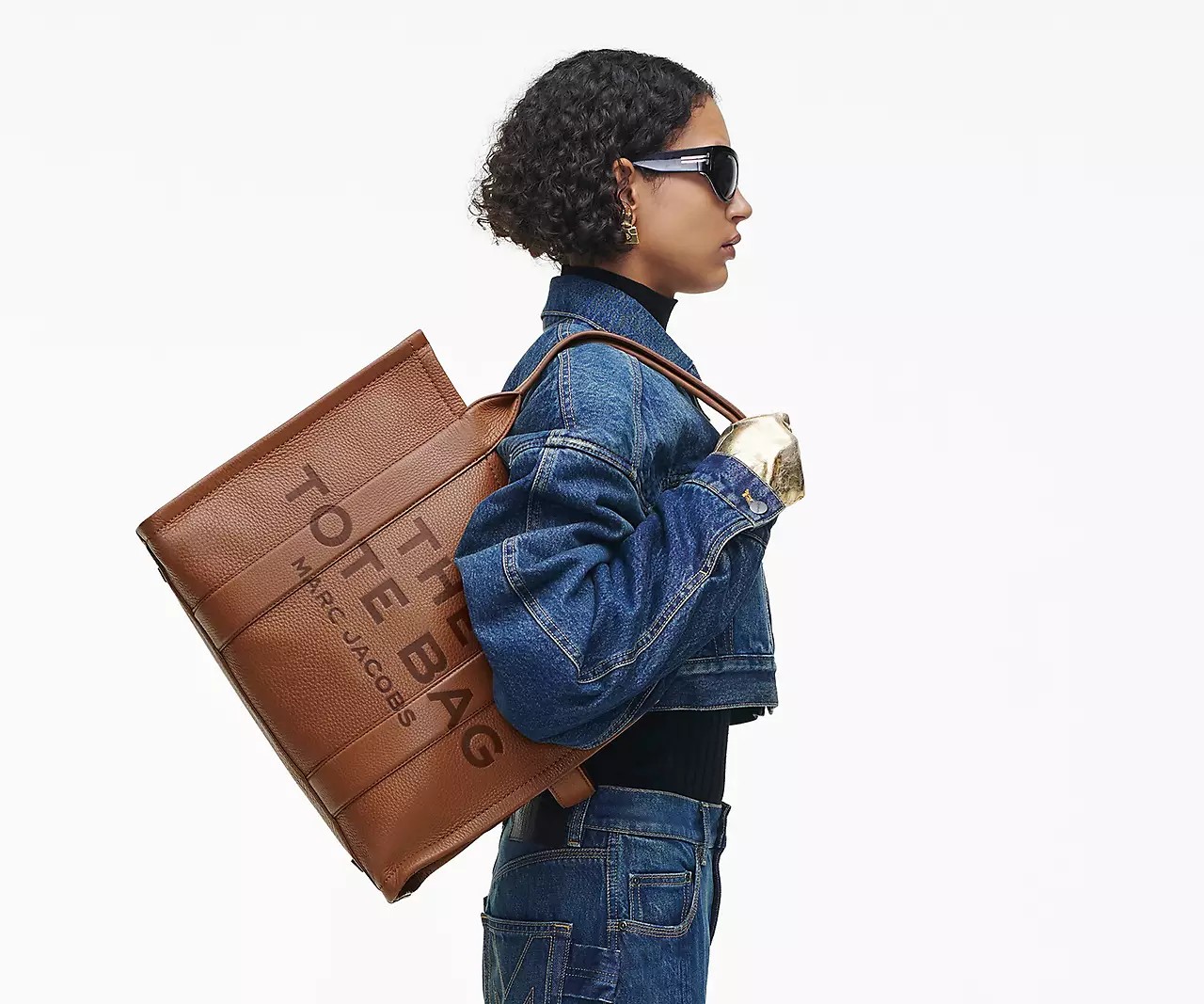 Marc Jacobs The Leather Large Tote Bag 'Argan Oil' - HypeFly India View 4