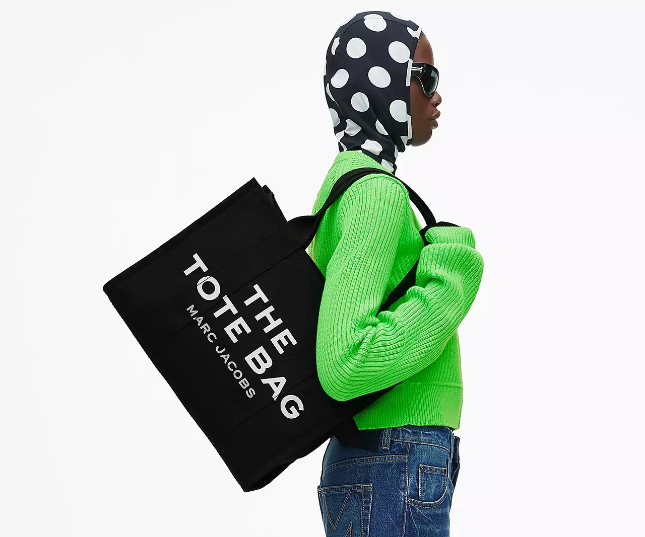 Marc Jacobs The Canvas Large Tote Bag 'Black' - HypeFly India View 4