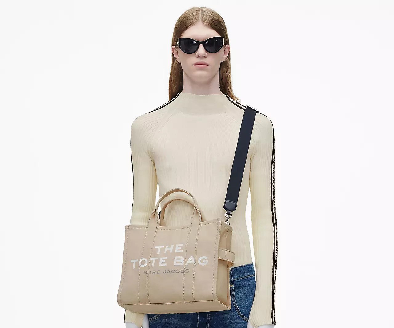 Marc Jacobs The Canvas Medium Tote Bag 'Beige' - HypeFly India View 4