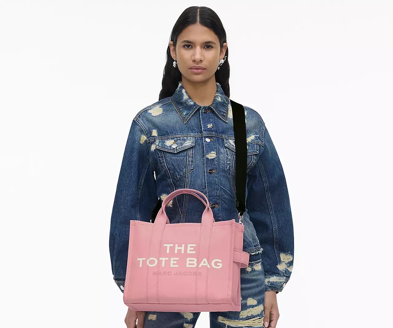 Marc Jacobs The Canvas Medium Tote Bag 'Ribbon Pink' - HypeFly India View 3