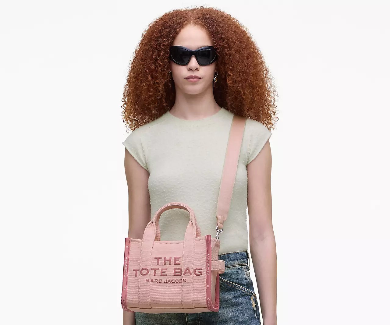 Marc Jacobs The Jacquard Small Tote Bag 'Rose' - HypeFly India View 4