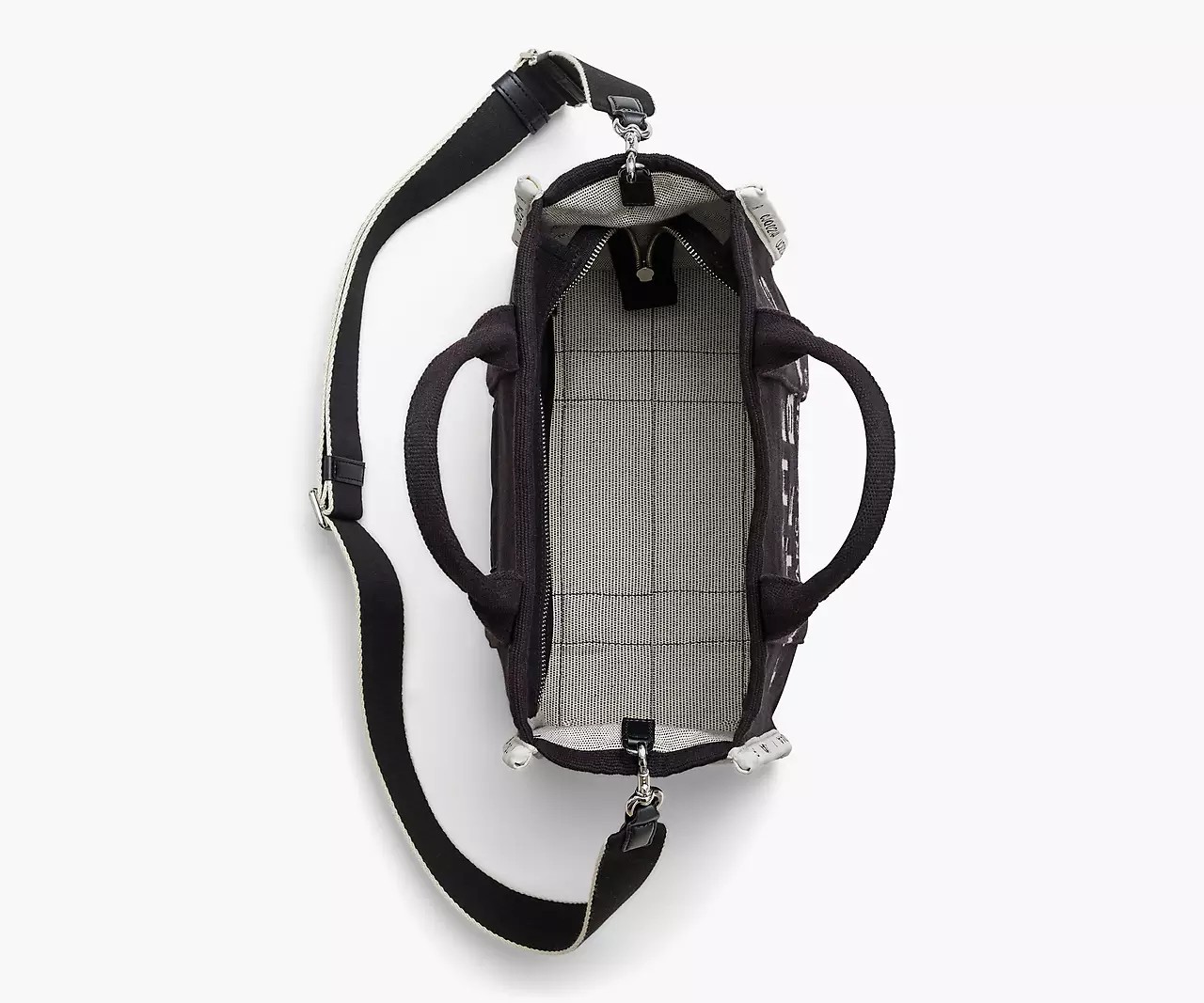 Marc Jacobs The Jacquard Medium Tote Bag 'Black' - HypeFly India View 4