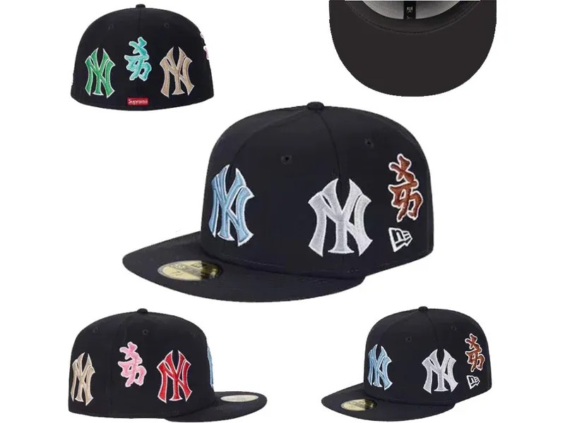 Supreme New York Yankees Kanji New Era Fitted Hat - HypeFly India View 1