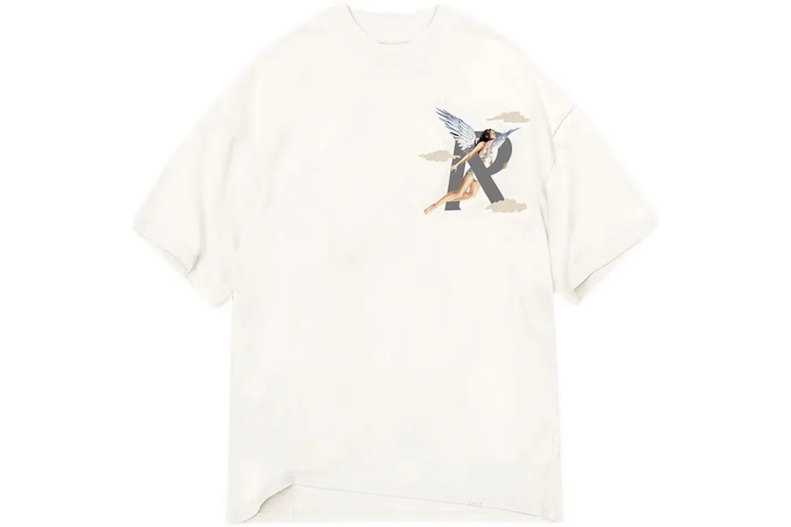 Represent Storms In Heaven T-Shirt 'Flat White' - HypeFly India View 2