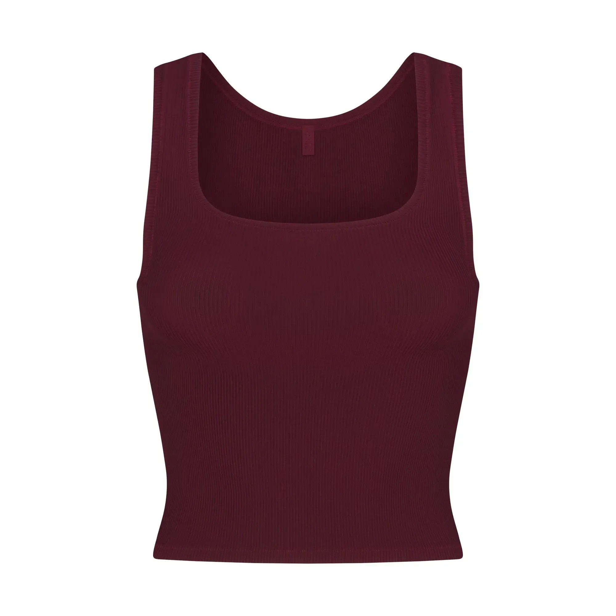 Skims Soft Lounge Tank Bordeaux - HypeFly India View 1