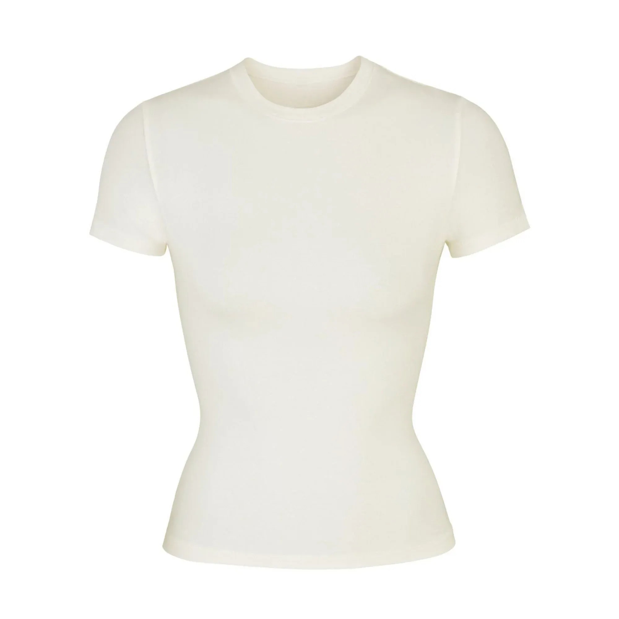 Skims Cotton Jersey T-shirt Bone - HypeFly India View 1