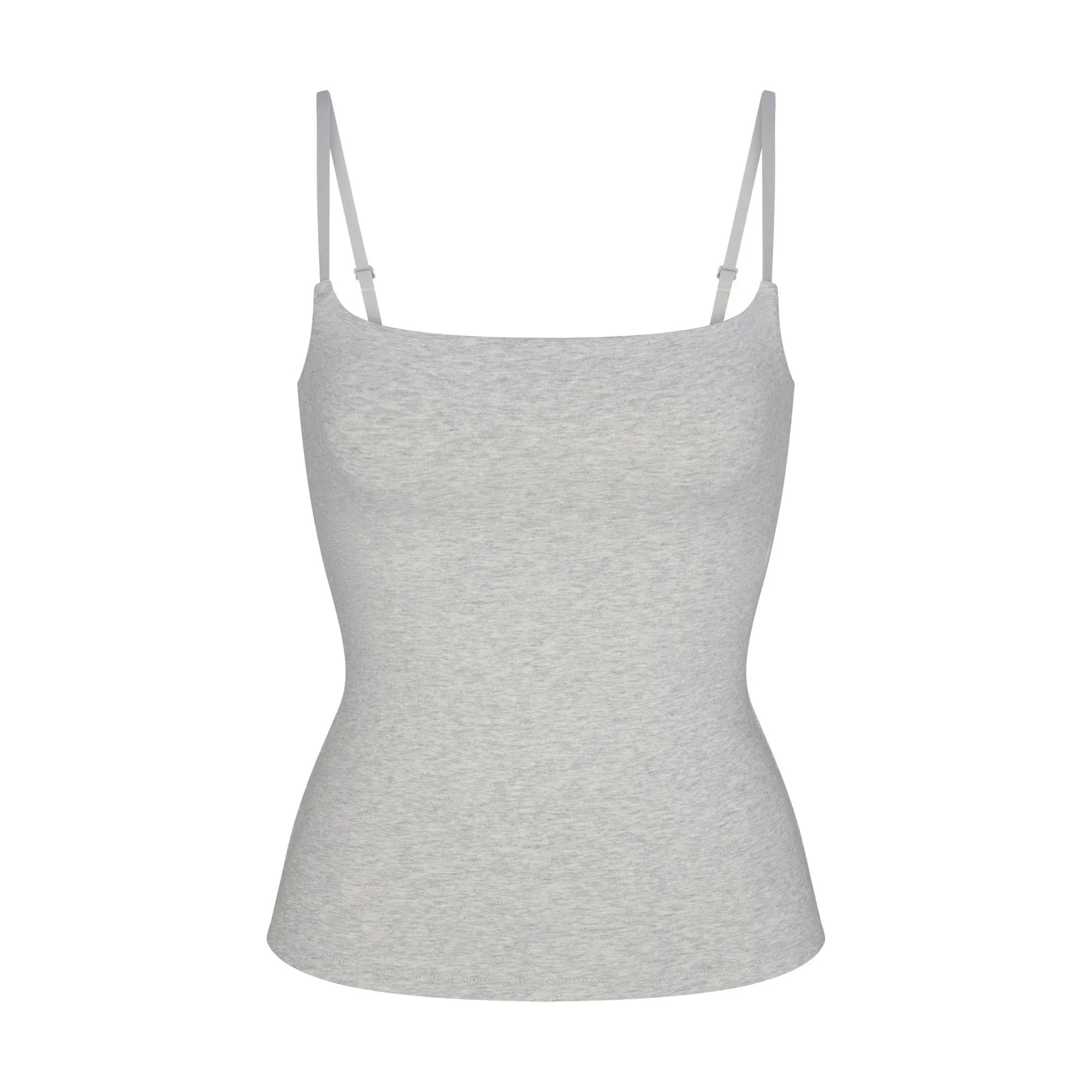 Skims Cotton Jersey Cami Light Heather Grey - HypeFly India View 1