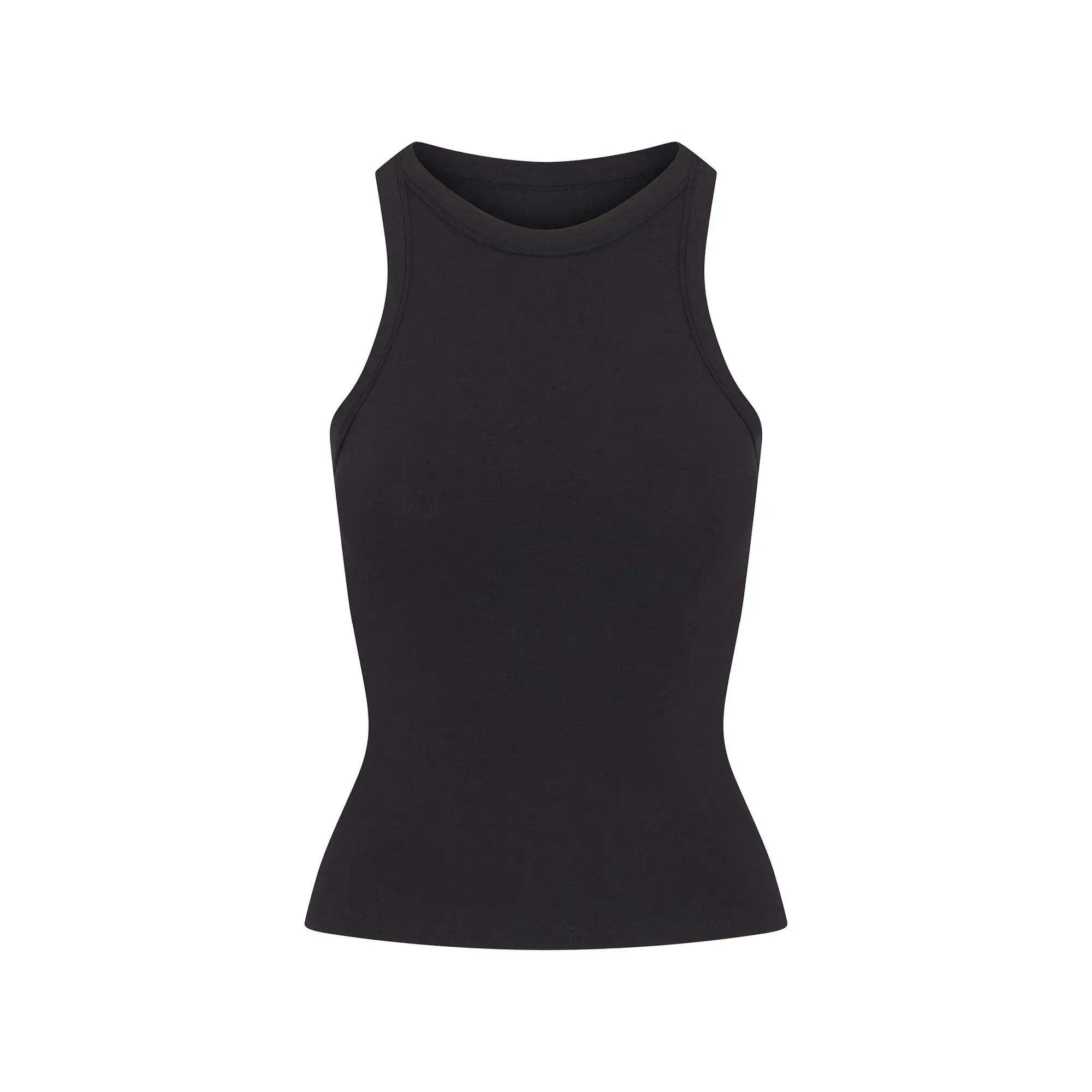 Skims Cotton Jersey Crew Neck Tank Soot - HypeFly India View 1