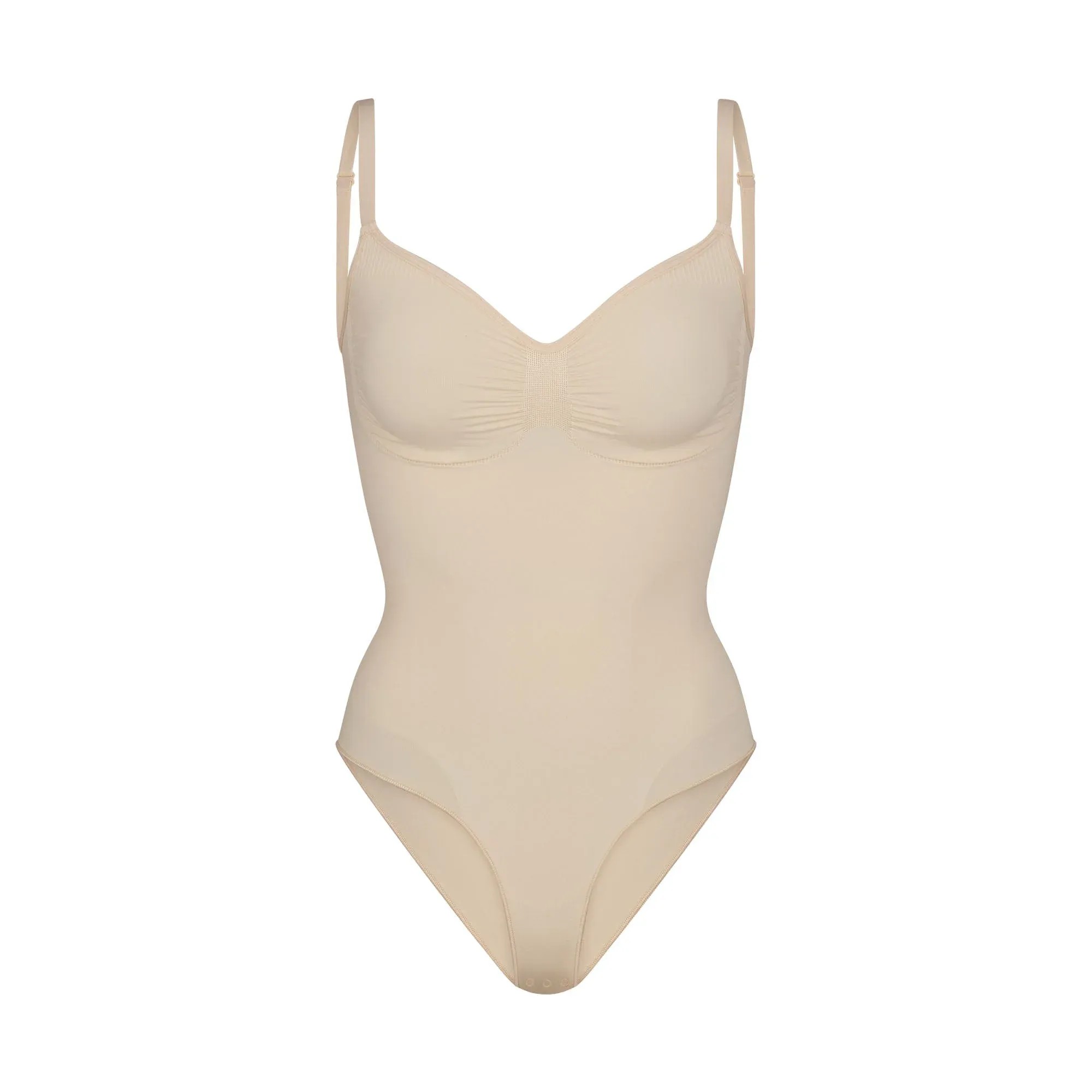 Skims Seamless Sculpt Brief Bodysuit Sand - HypeFly India View 1