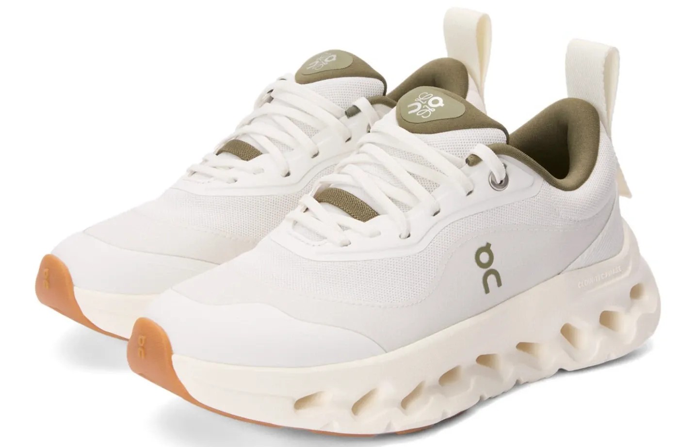 On Running Cloudtilt 2 x Loewe White/Khaki Green - HypeFly India View 2