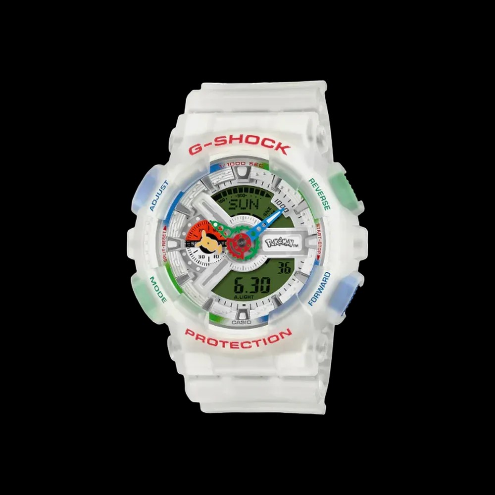 Casio G-Shock GA-110PKM-7A 30 Years of Pokemon Limited Edition White Dial Resin Strap Watch - HypeFly India View 1