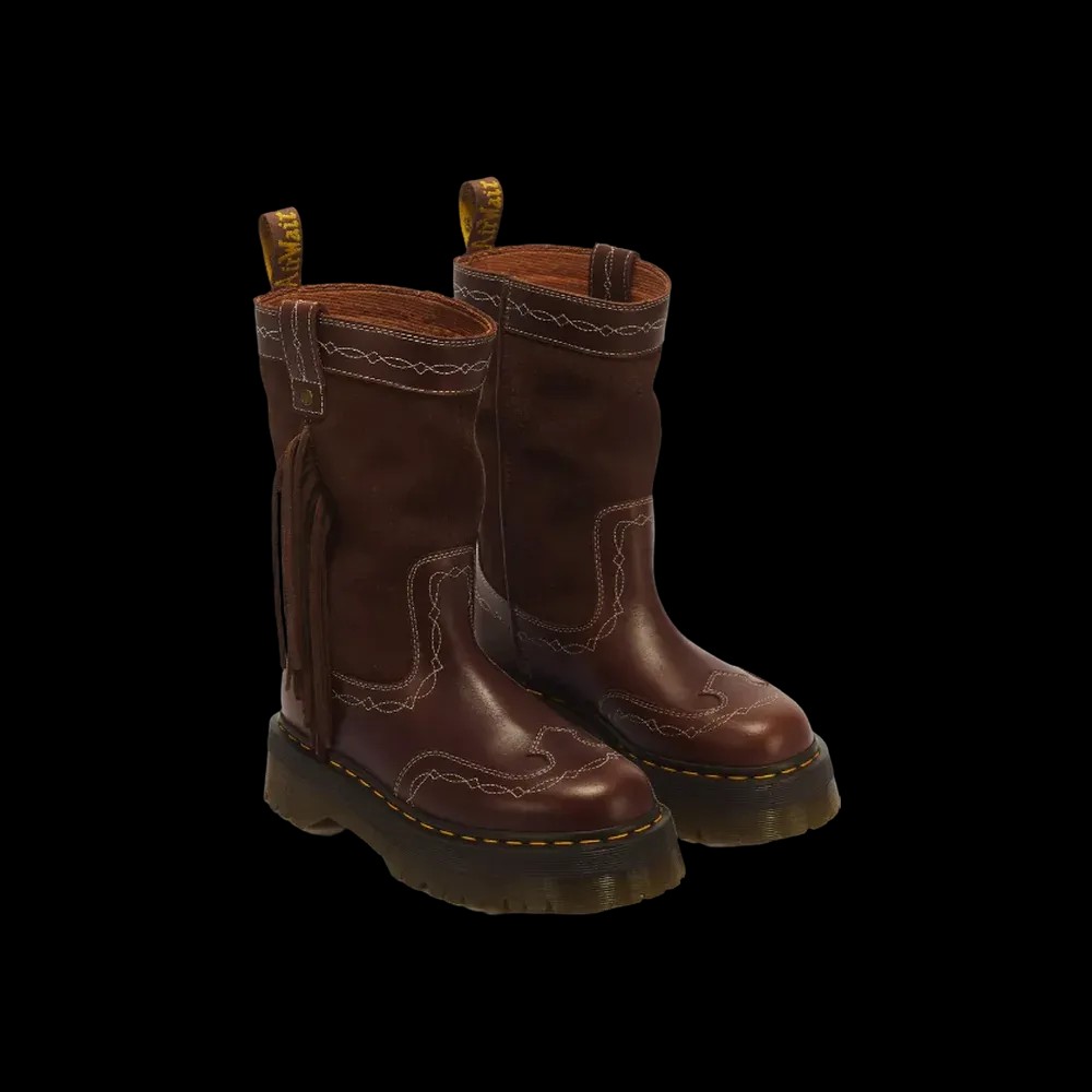 Dr Martens Desert Rodeo Quad Mid Boot Dark Brown - HypeFly India View 3