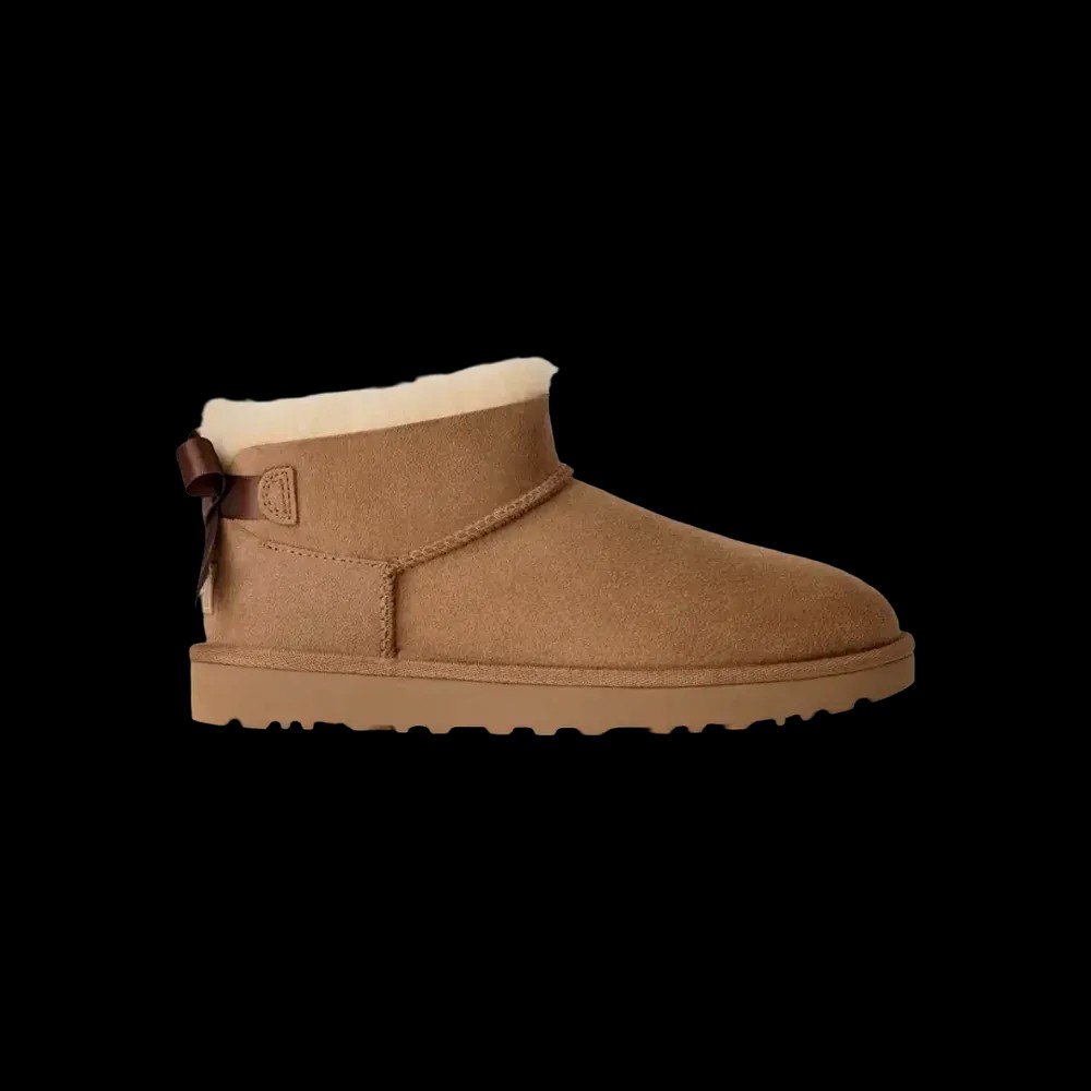 Ugg Ultra Mini Bailey Bow chestnut - HypeFly India View 1