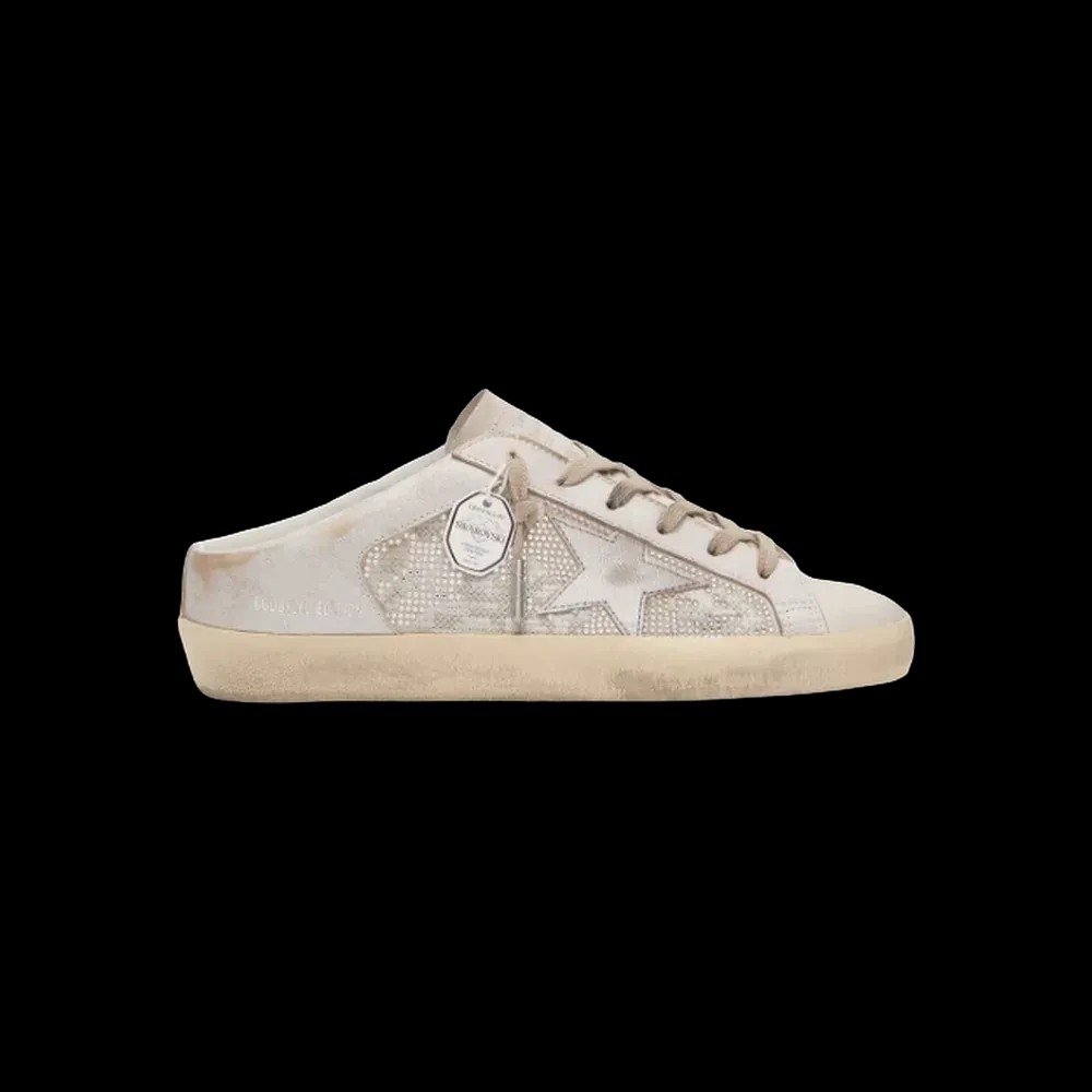 Golden Goose Super-Star Sabots LTD In Swarovski With Metallic Silver Leather Star - HypeFly India View 1
