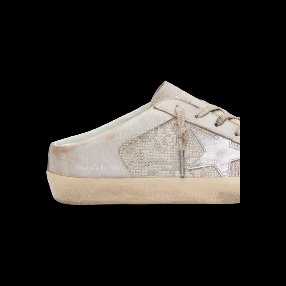 Golden Goose Super-Star Sabots LTD In Swarovski With Metallic Silver Leather Star - HypeFly India View 5