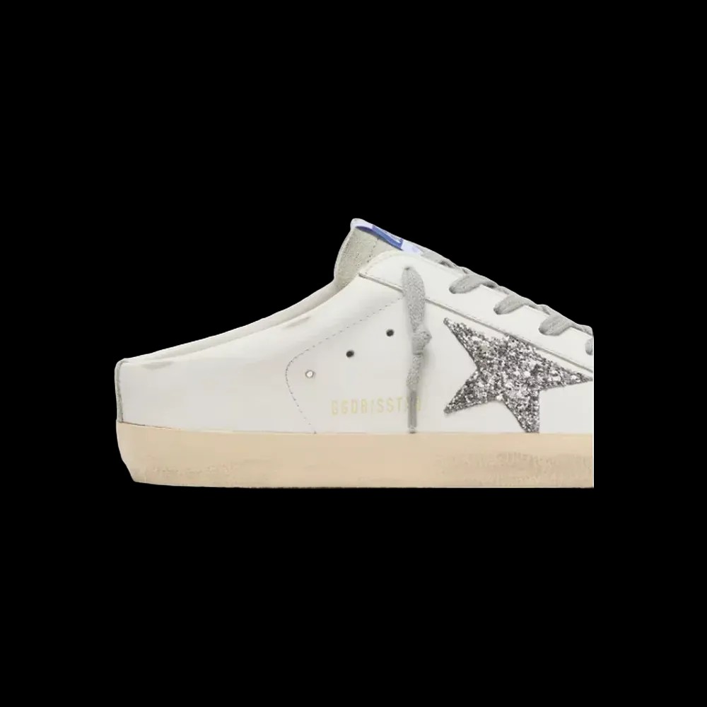 Golden Goose Super-Star Sabot With A Platinum Glitter Star - HypeFly India View 5