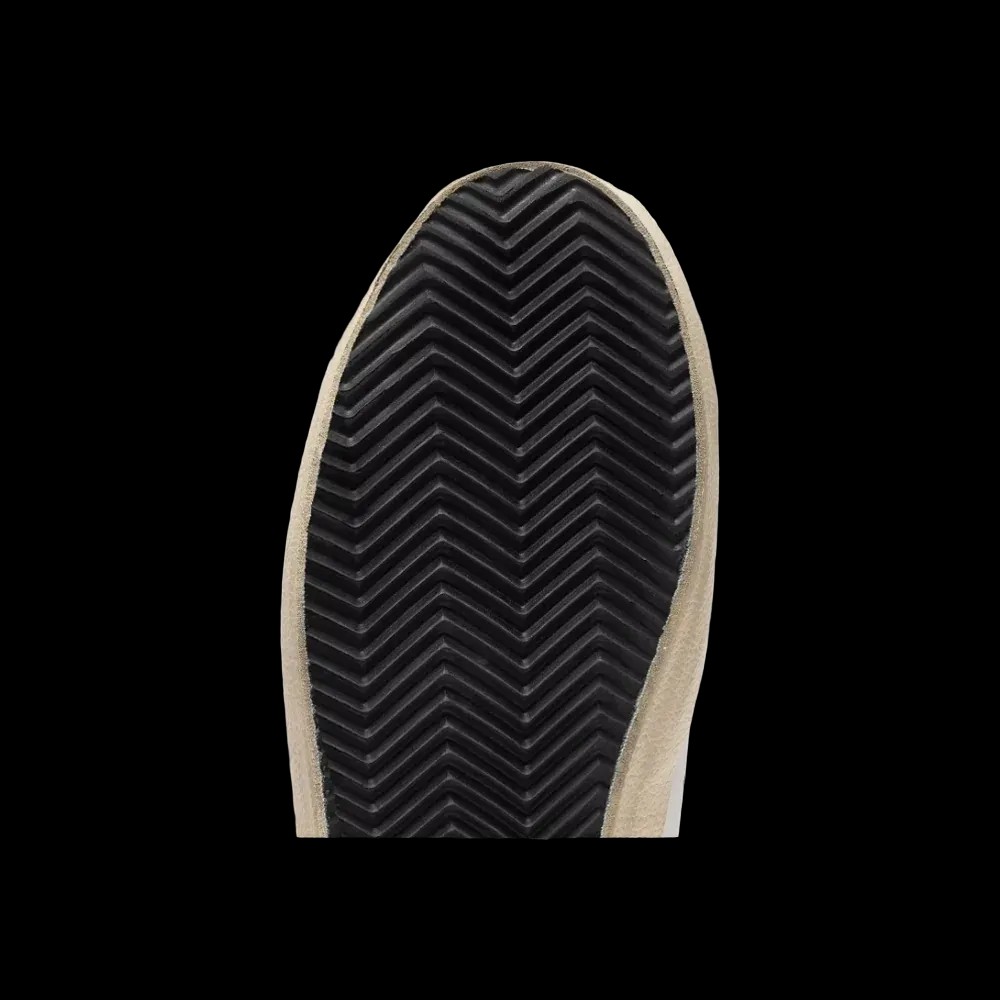Golden Goose Super-Star With Gold Glitter Star And Ice-Gray Suede Inserts - HypeFly India View 4
